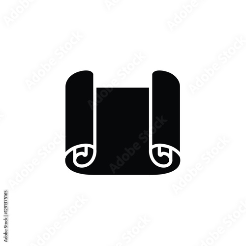 Map treasure icon vector sign