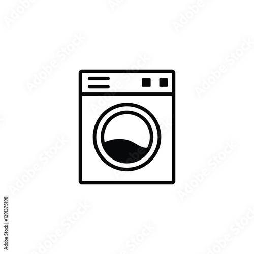 washing machine icon clean  logo 