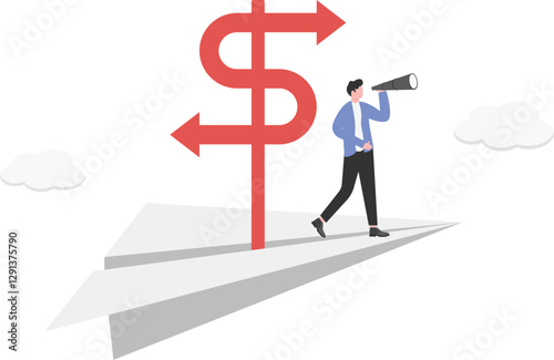 Businessmen run their business with a visionary vision to work to bring the company to the top in the market,

