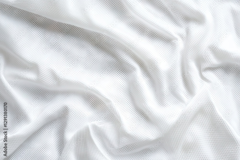 Obraz premium White Fabric Texture Close-Up