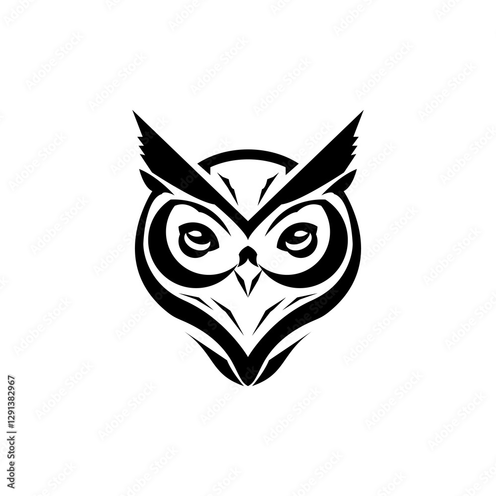 Graphic vector of elegant black owl logo art. Owl logo design. This vector is perfect for company logos, t-shirt designs, decorations, esports logos, venues, banners and branding etc.
Graphic vector of elegant black owl logo art. Owl logo design. This vector is perfect for company logos, t-shirt designs, decorations, esports logos, venues, banners and branding etc.