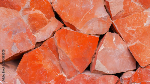 Wallpaper Mural Vibrant orange stone wall texture for architectural design and decor Torontodigital.ca