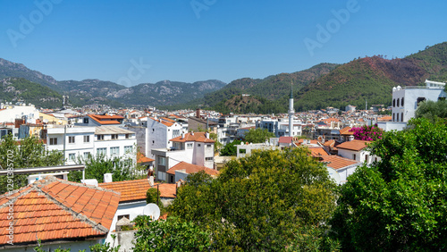 View of Marmaris Old Town, Turkey. Historical part of city