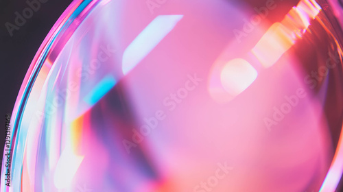Abstract background of pink light refraction for modern design