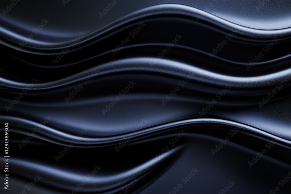 Flowing dark waves create sense of depth and elegance with smoot Flowing dark waves create sense of depth and elegance with smoot