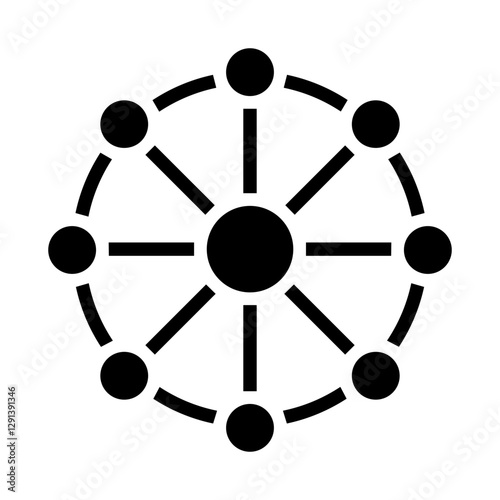 Structure icon in glyph style