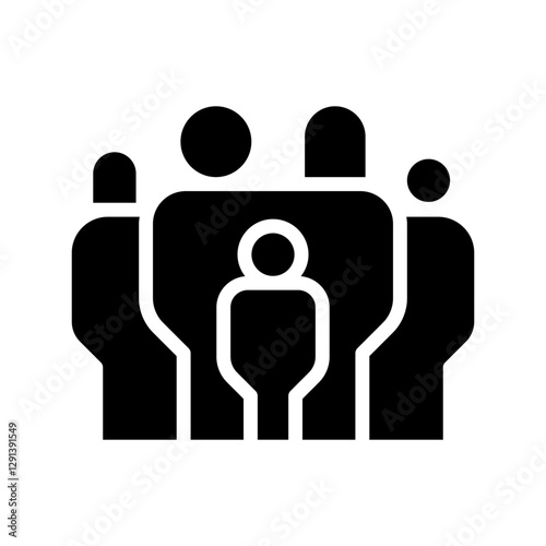 Family icon in glyph style