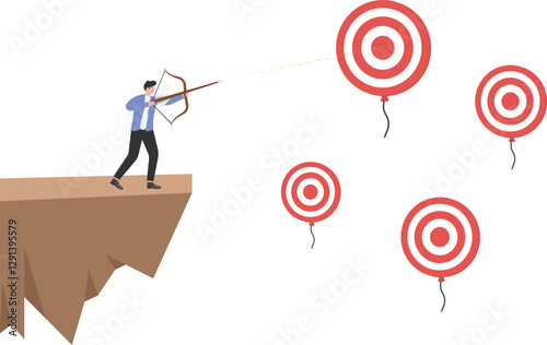 Businessmen set their business goals to help them reach the top in the market, beat their competitors to the 1st place.

