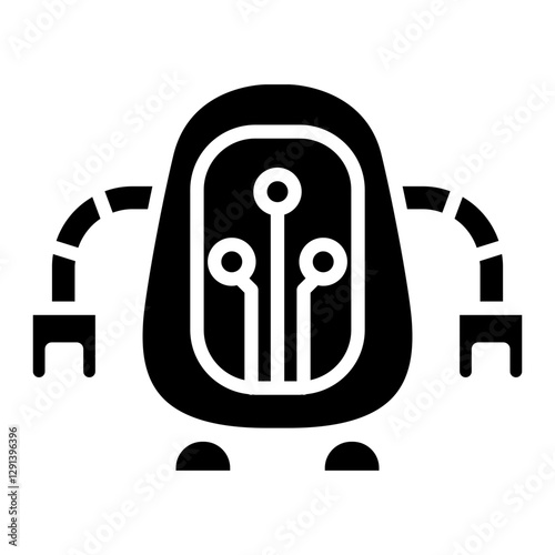 Bug, Computer virus icon glyph style