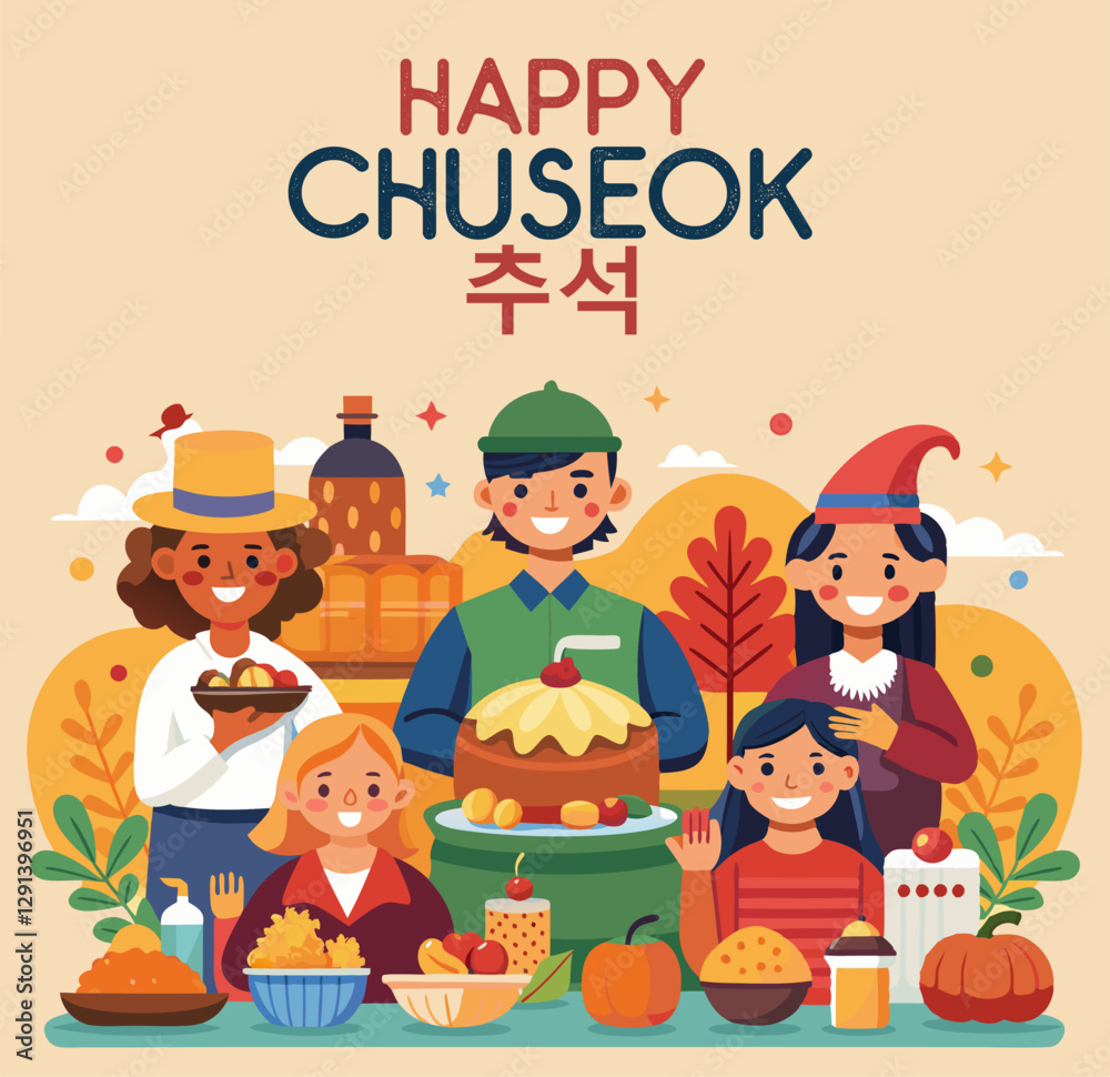 Obraz premium Thanksgiving greeting cards and invitations. Vector illustration. Thanksgiving typography poster. Social Media Post Template Banner Vector illustration.