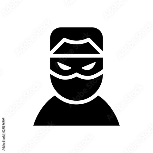 Hacker icon glyph style