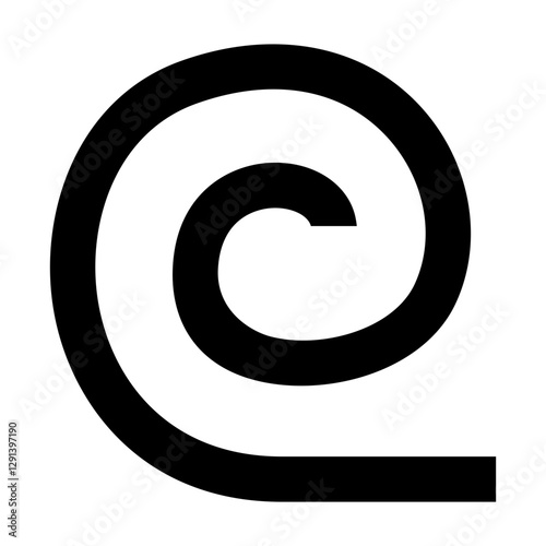 Steel pipe icon in glyph style