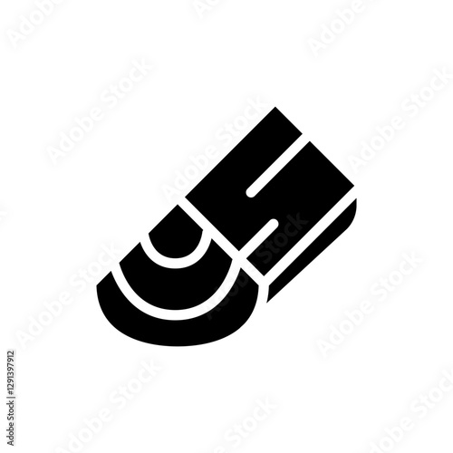 Wood icon in glyph style