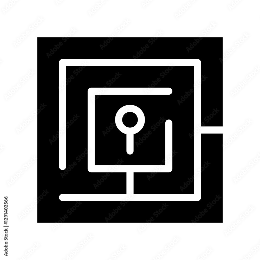 Passcode icon in glyph style Passcode icon in glyph style