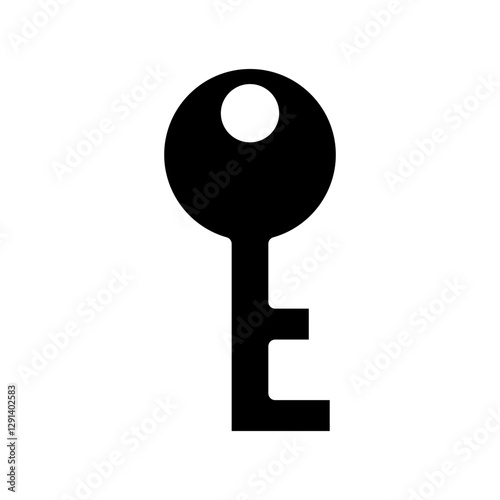 Lock icon in glyph style