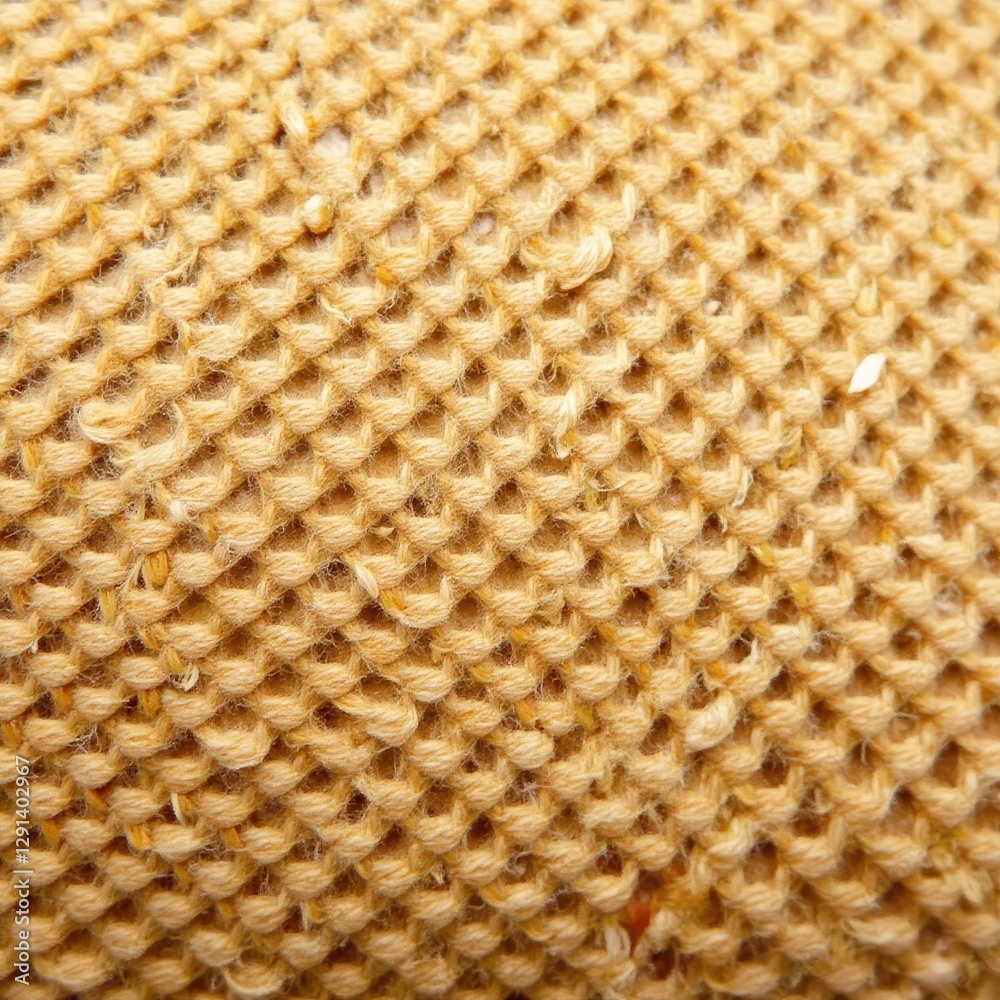 Close-up of brown burlap, showing intricate weave , cloth, macro, material background Close-up of brown burlap, showing intricate weave , cloth, macro, material background