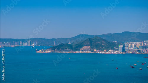 Wallpaper Mural Feb 9 2025 Panoramic View of Coastal Cityscape with Harbor Torontodigital.ca