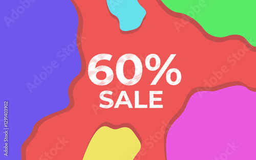 3d red background 60% sale
Abstract background sale, promotion, discount