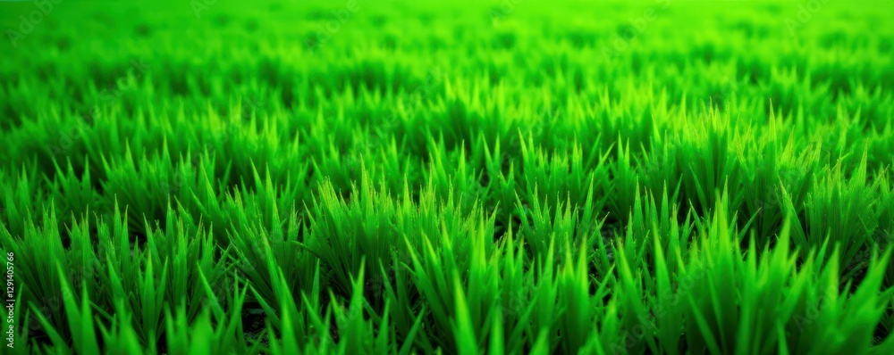 Evenly cut emerald green grass, geometric pattern, crop, color, spring Evenly cut emerald green grass, geometric pattern, crop, color, spring