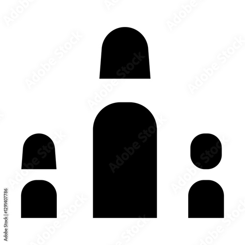 Mother icon in glyph style