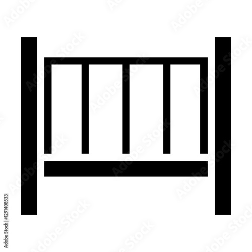 Crib icon in glyph style