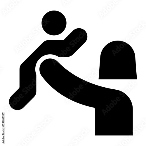 Mother icon in glyph style