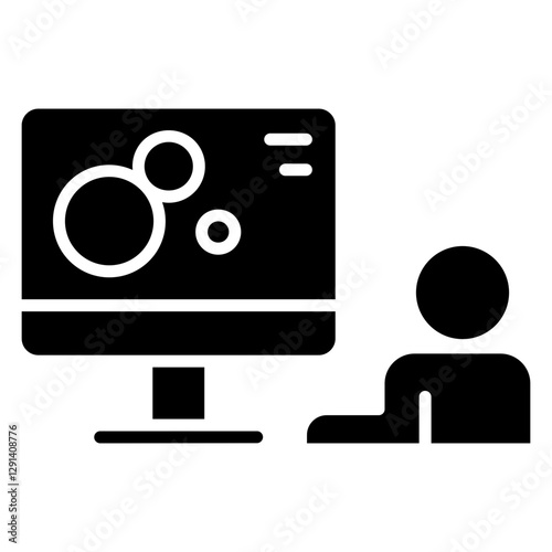 IVF icon in glyph style