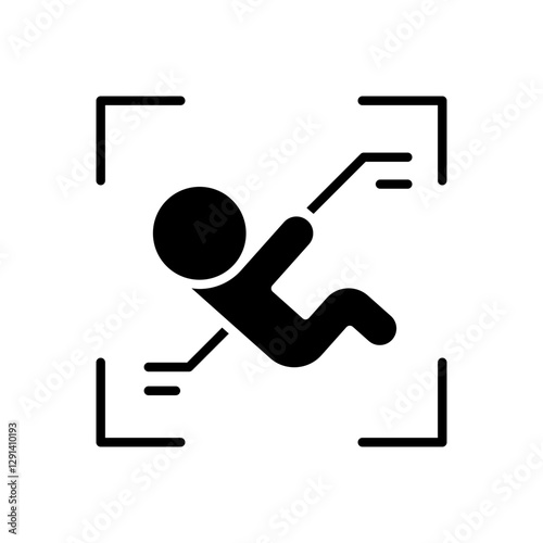 Ultrasound icon in glyph style