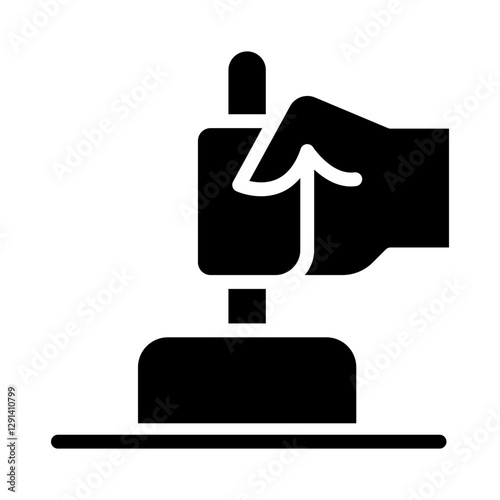 Circuit breaker icon in glyph style