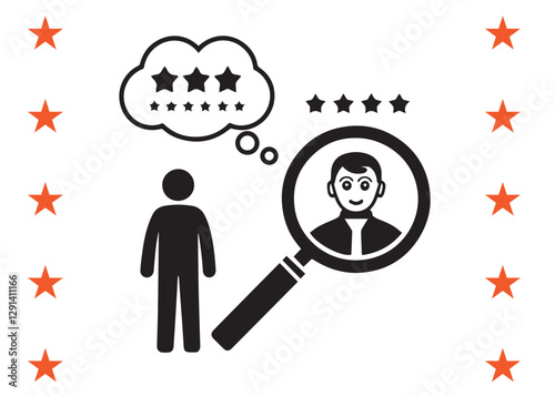 Employee recruitment and headhunting editable stroke outline icon set