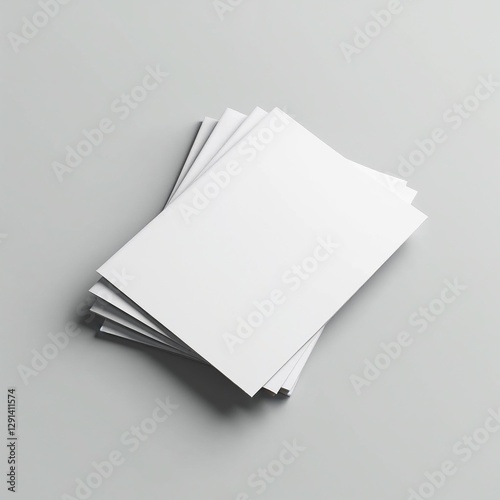 Stack of Vertical Business Cards on a Textured Wooden Table for a Modern Professional Look