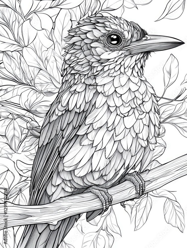 Obraz premium Perched Bird