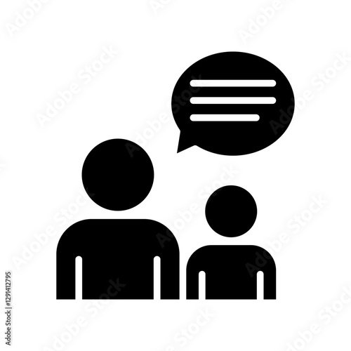 Discussion icon in glyph style