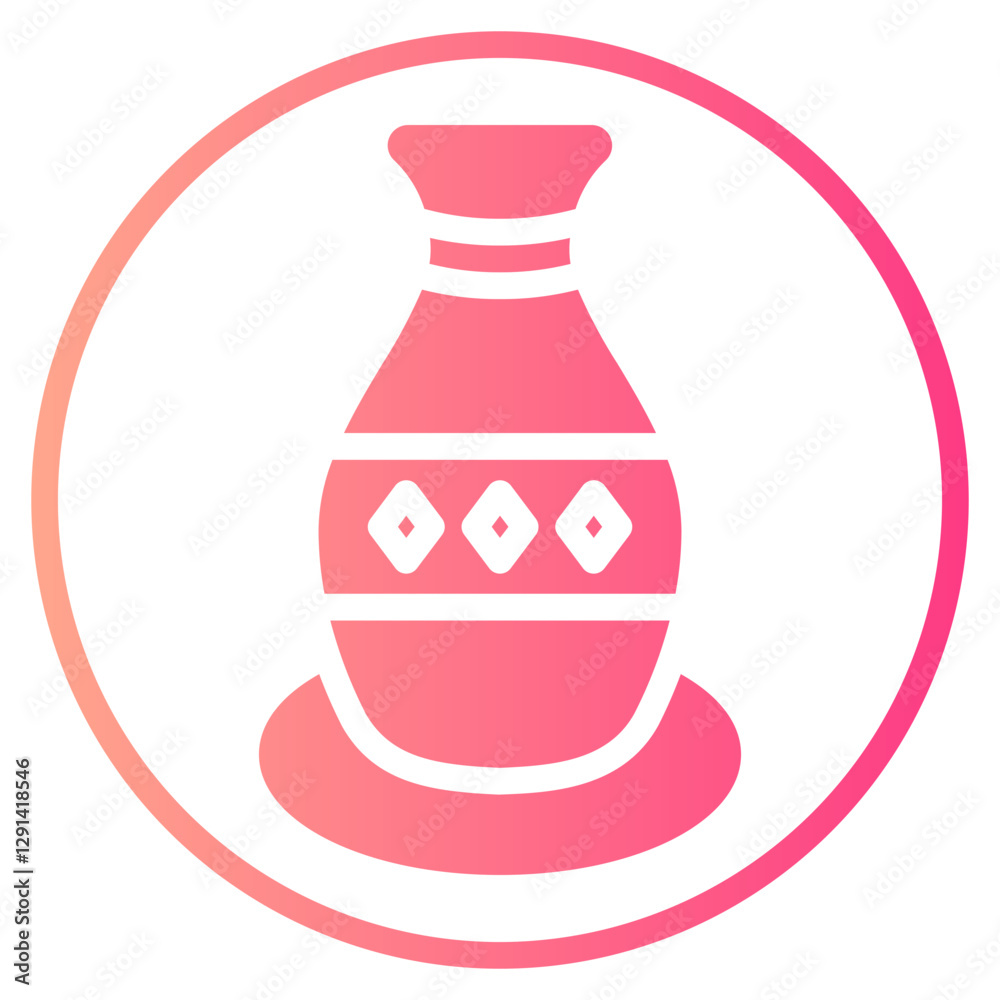 pottery gradient icon pottery gradient icon