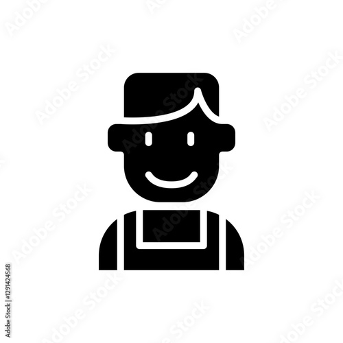 Technician icon in glyph style