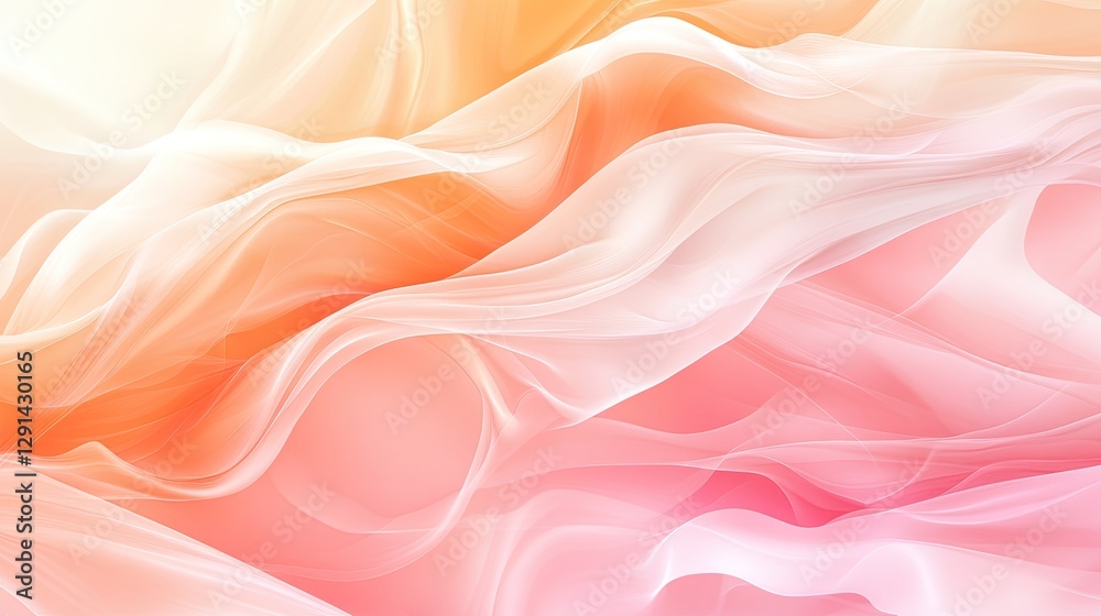 Soft Flowing Abstract Background in Warm Shades of Pink and Orange Soft Flowing Abstract Background in Warm Shades of Pink and Orange