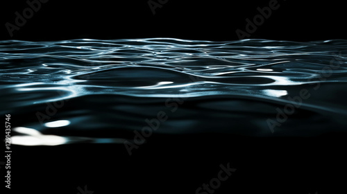 Abstract light reflection on rippled water surface for artistic background design