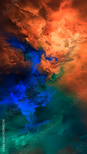 Wallpaper Mural Modern stylish texture waves background, marble texture Torontodigital.ca