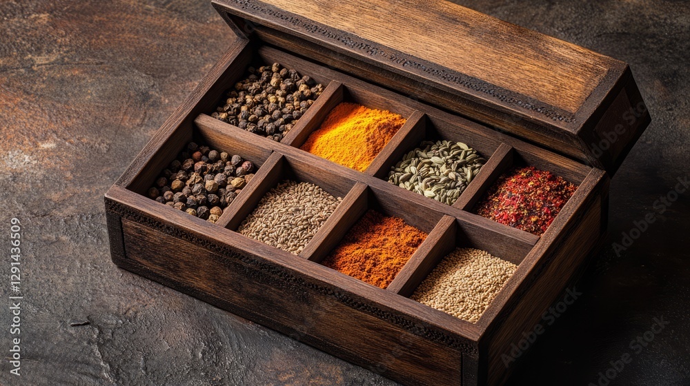 Assorted Spices in Glass Jars – A Symphony of Flavors Assorted Spices in Glass Jars – A Symphony of Flavors