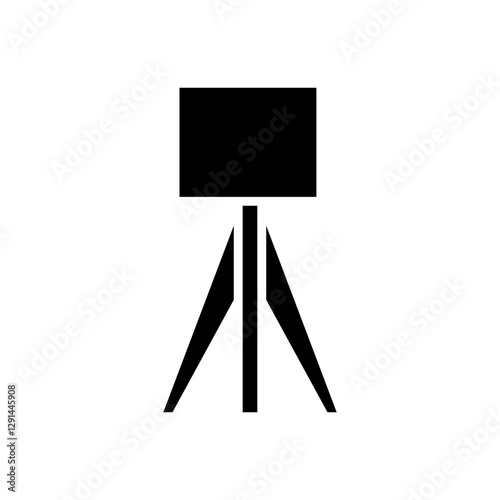 Floor lamp icon in glyph style