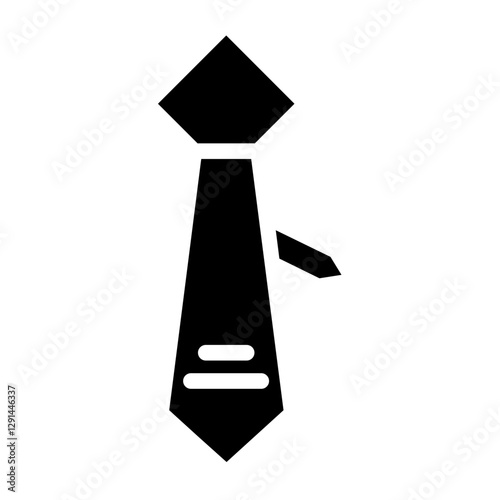 Free Download Fashion Formal Tie Glyph Icon - GFXLoad