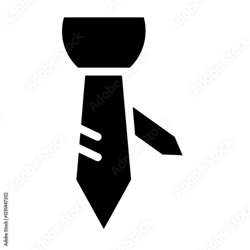 Free Download Tie Man Fashion Glyph Icon - GFXLoad