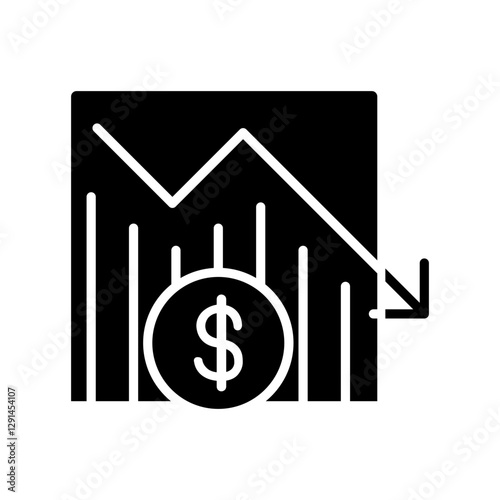 Loss icon in glyph style