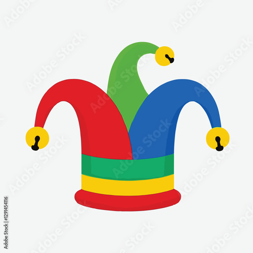 Vibrant Jester Hat Artwork for Joyful and Cheerful Designs