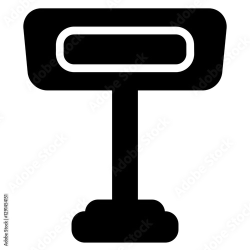 Reservation Reserved Sign Glyph Icon