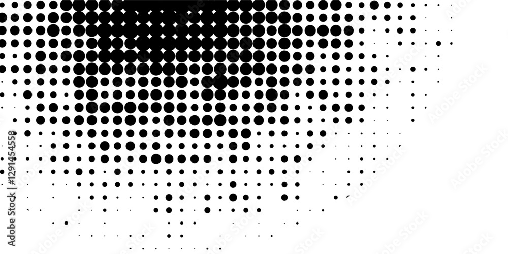 Set of halftone dots gradient pattern texture isolated on white background. Straight dotted spots using halftone circle dot raster texture. Vector blot half tone collection. Set of halftone dots gradient pattern texture isolated on white background. Straight dotted spots using halftone circle dot raster texture. Vector blot half tone collection.