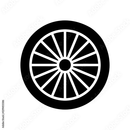 Dandelion icon in glyph style