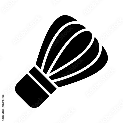 Tea whisk icon in glyph style