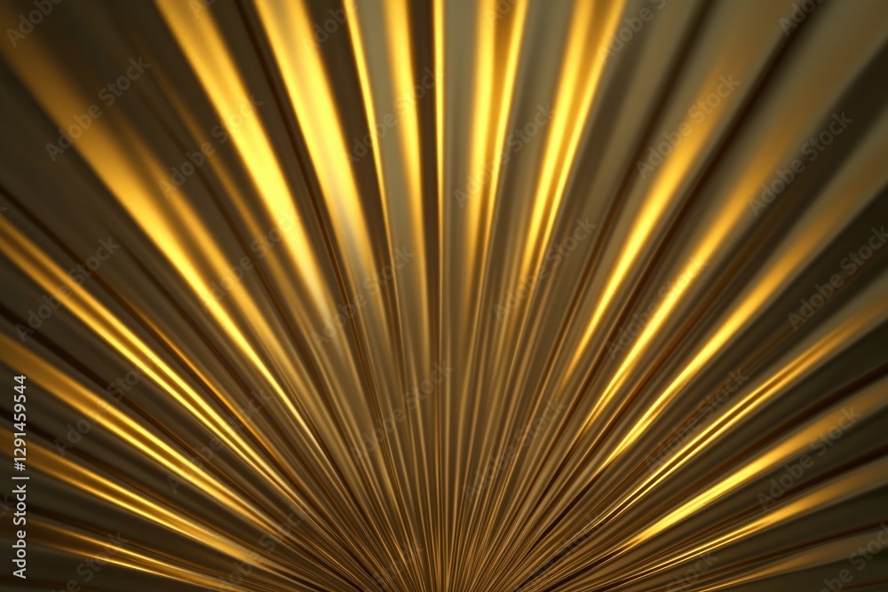Obraz premium Radiant golden lines radiate outward, creating dynamic sense of