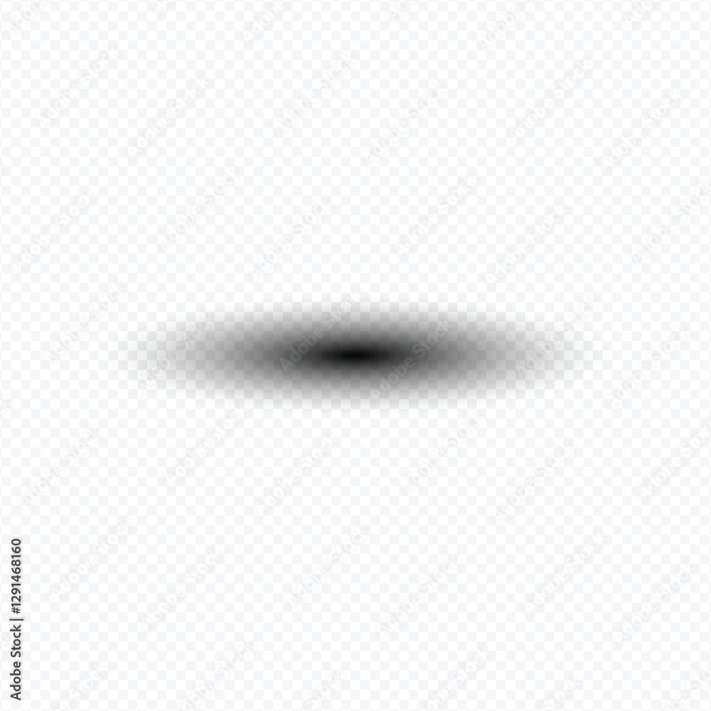 Realistic Transparent Shadow Overlay Effect for Objects and Graphic Designs on a Transparent Background